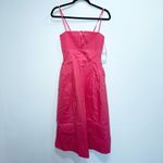 Tuckernuck Hyacinth House Watermelon Pink Serafina Smocked Midi Dress XS NWT Photo 1