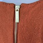 Michael Kors Size Large Back Zip Long Sleeve Long Sweater Orange Autumn Photo 4