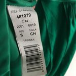 Mango Jersey Green Cowl Neck Pleated Dress 3/4 Sleeve Womens Size XS Knit Photo 5