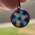 Moreno glass millifiori pendant Pink Photo 1