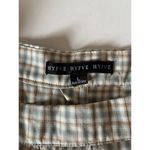 HYFVE  plaid school girl skort size large junior sage, cream tan Photo 1