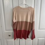 Nine Britton  Araya Brushed striped front tie knot sweater size XL Photo 4