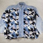 White Birch  Blue Camo Corduroy Jacket 2X Dolman Sleeve Full Zip Photo 9