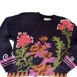 VTG 90’s Melrose Floral Over Sized Sweater Sz SP Cottagecore Peasant Y2K Grunge Purple Photo 1