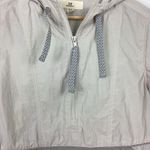 Thread & Supply Quarter Zip Windbreaker Size Medium Gray Photo 1