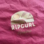 Rip Curl NWOT Medium Hawaii Scarlet Red Cropped Tshirt Graphic Print Beach Surf Photo 2