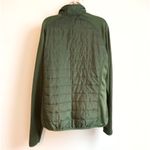 Orvis puff jacket army green long sleeve large soft shell full zip Photo 1