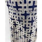 ORIGINAL MILLY OF NEW YORK Size 4 NAVY BLUE WHITE CHAIN STRAP Short DRESS Photo 4