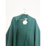 Sandro  Celeste Fringed Open-front Cardigan One Size Green Oversized Quiet Luxury Photo 4