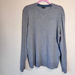 Smartwool  Grey Merino Wool Blend V Neck Sweater Womens L Pullover Fall Casual Photo 6