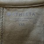Athleta NWOT  Olive Green Crew Shirt Photo 4