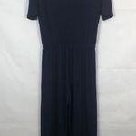 Women's Short Sleeve Blue Jumpsuit Size Medium Photo 8