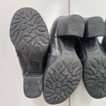 Born concept BORN Black Leather Western Breckin Low Ankle Chunky Block Heel Slip On Boots Photo 8