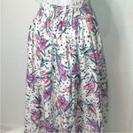 VINTAGE 80S 2 PIECE CROPPED TOP DRESS 12 White Photo 4