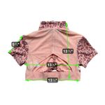 Adidas  Womens Hyperglam Crop Top Zip Tee Pink Leopard XS Athleisure Performance Photo 8