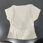 SheIn White Backless Top Photo 0