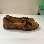 Grasshoppers Suede Tassel Comfort Flat Loafers Brown Size 11 Photo 5