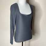 Abercrombie & Fitch Abercrombie Gray Long Sleeve Soft Matte Seamless Top Photo 2