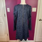 Michael Kors Michael Wm’s Sz 16 Blue Speckled Dress Zippered Pockets Fit & Flare Photo 2