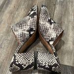 J.Crew  Block heel Mule in Grey snake embossed leather size 7 Photo 7