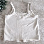Old Navy  Cream Ribbed Super Soft Tank Size Medium Photo 3