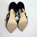 Nine West  Black and Silver Rhinestone Wrapped Pointed Toe Stiletto Pumps‎ 8.5 Photo 12