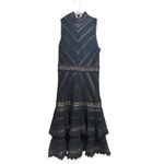 Alice + Olivia ‎ Azita Tiered Lace Fit-and-Flare Dress Size 0 Photo 1