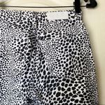 RE/DONE Jeans HR Ankle Crop Stretch Spotted Animal Cheetah Worn White 23 GUC Photo 3