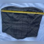 Free People corset bandeau top in a cool plaid print Photo 4