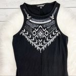 EXPRESS Black sequin detail Midi Dress Photo 3