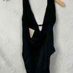 St. John Swimwear Black Halter Padded Sequins One Piece Swimsuit Size 4 NWT Photo 6