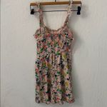 Urban Outfitters  Pink Robin Lace Up Y2K Dress Fruit Cherry Print XS Photo 6
