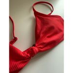 Marine layer $72 New  Andie Santorini Bikini Top - Hibiscus Rib - M Photo 5