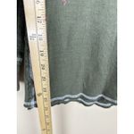 Paparazzi Women's Size M Green Floral Embroidered Top Long Sleeve Stretch Boho Photo 7