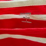 Old Navy  Red & Ivory Striped Relaxed Boatneck Long Sleeve Tee Size Medium Photo 5