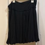 Atmosphere  BLACK SKIRT PULL ON STYLE WITH PUFF STYLE HEM SIZE MEDIUM VISCOSE Photo 0