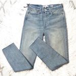 RE/DONE NWT Revolve x Originals 90s High Rise Ankle Crop in Worn Light Azure Photo 3