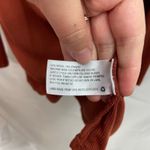 Ava & Viv  women's‎ burnt orange stretch ribbed button v-neck casual shirt 3X Photo 4