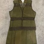 Pacific&Co S.M.H. Boutique Leather Suede Crotchet Skirt and Vest -Ord Photo 1