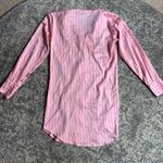 Victoria's Secret Victoria’s Secret Pink Satin Striped Nightshirt Photo 4