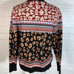 Andree by Unit  Size M Leopard Print Pullover Sweater Photo 3