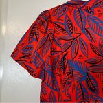 Alexis  X Target Leaf Print Button Down Shirt Dress Womens Medium New Photo 3