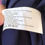 Shoshanna  Caprina Georgette Maxi Dress Navy/Lavender Multi Sz 2 Photo 6