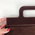 Victoria's Secret  suede striped mini Tote Purse Photo 8