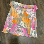 American Eagle  Outfitters Size Medium Sleeveless Tube Top Ruffle Neon Tie Dye Photo 1