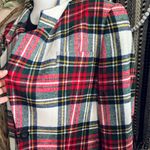 EXPRESS Vintage 90s  Tartan Plaid Wool Blend Padded Shoulder Two Button Blazer Photo 1