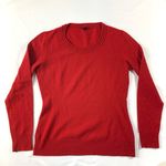 Lafayette 148 New York Red Merino Wool Sweater Photo 0