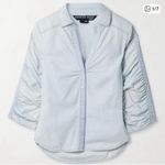 Veronica Beard  Portia Blue Button-Up Shirt size 4 nwot Photo 0