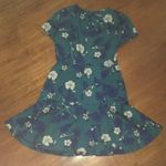 J Crew Factory silky floral dress, flounce skirt Blue Size 10 Photo 5