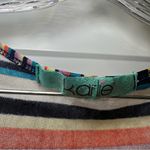 Karlie Multicolor Striped V Neck Slit Batwing Sleeve Crop Blouse size S Photo 1